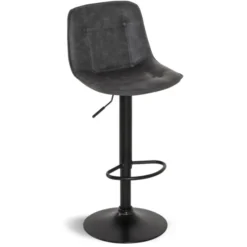Tabourets réglables en hauteur gris