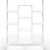 Étagère bibliothèque blanche 143 cm 11 compartiments