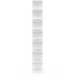 Étagère murale suspendue double position blanche 190 cm