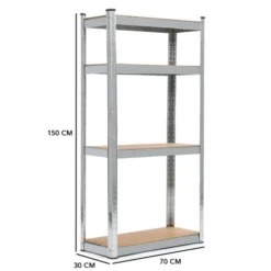 Étagères modulables charges lourdes en métal 150 cm