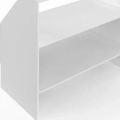 Étagère sous pente blanche 2 niveaux