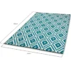 Tapis bleu canard pour terrasse et extérieur