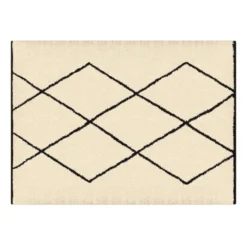Tapis d'intérieur rectangle à motifs berbère 160 x 220 cm