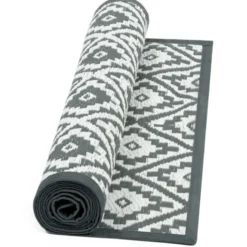 Tapis extérieur gris 80x250cm
