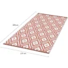 Tapis extérieur terracotta motifs géométriques 270 x 370 cm