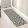 Tapis intérieur gris et blanc 60x180cm
