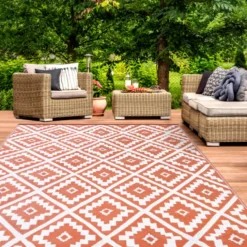 Tapis terracota pour extérieur et terrasse