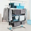 Étendoir à linge pliable avec barre télescopique