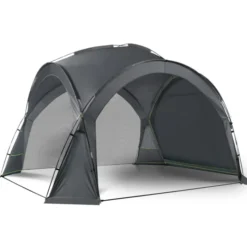 Tente dôme LED gris anthracite