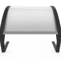 Toit de protection UV en polycarbonate pour robot tondeuse gris anthracite