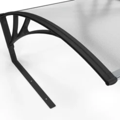 Toit de protection UV en polycarbonate pour robot tondeuse gris anthracite