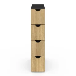 Tour de rangement gain de place sur roulettes
