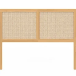 Tête de lit aspect cannage et bois 140 cm
