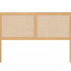 Tête de lit aspect cannage et bois 160 cm
