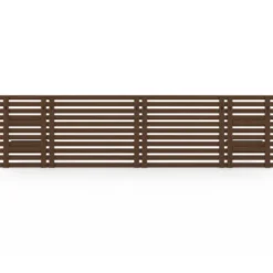 Tête de lit en lattes de bois vieilli 240 cm style moderne