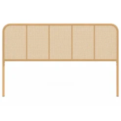Tête de lit façon cannage 160 cm sur pied