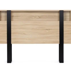 Tête de lit industrielle 160 cm bois et noir