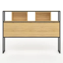 Tête de lit industrielle 165 cm bois et métal