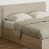 Tête de lit suspendue en tissu lin beige de 160 cm